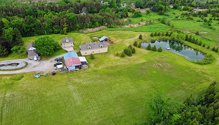 012-Aerial Perspective From the East Acreage Facing West
